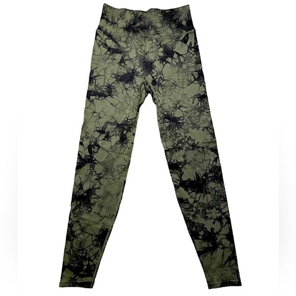 Victoria Secret PINK active seamless leggings worn once Size XS Vintage Green - Picture 2 of 6